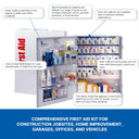 First Aid Only 226-U/Fao 50-Person Emergency First Aid Kit For Home Renovation, Job Sites, And Construction Vehicles, 191 Pieces