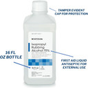 Mckesson Isopropyl Rubbing Alcohol 70% [1 Count] Usp First Aid Antiseptic, 16 Oz