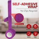 Healqu Self Adhesive Bandage Wrap  Cohesive Tape For Athletic And Sports 6X5Yd, 12 Rolls - Self Adherent Medical Tape, Flexible, Elastic Bandages Multicolor For Wrist & Ankle Vet Wrap For Dogs