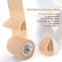 Ok Tape Self Adherent Cohesive Bandages Wrap - 12Packs, 2" X 5 Yards, Non-Woven Self Adhesive Bandage Wrap For Thumb, Finger, Wrist, Ankle, Vet Wrap Bandages Tape (Light Purple)