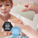 Med Pride Calcium Alginate Dressing Pads, Antimicrobial, Sterile, Non-Stick, Highly Absorbent, Pain- Removal, Gentle On Skin (4'' X 8'')