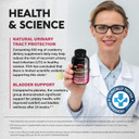 Cranberry Pills For Women 500 Mg - Clinically Tested Strength For Urinary Tract Health Support - Equivalent To 25,000 Mg Of Fresh Cranberry Supplement - Natural & Vegan - Made In Usa - 120 Capsules