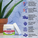 Triderma Pain Relief Cream Maximum Strength, Fsa Eligilbe - Heel, Foot Pain, Back, Neck Pain, Arthritis, Muscle Recovery, Nerve Pain Relief - Lidocaine, Arnica, Menthol, Ap4 Aloe, 2 Oz Jar Triderma Pain Relief Cream Maximum Strength, Fsa Eligilbe - Heel, Foot Pain, Back, Neck Pain, Arthritis, Muscle Recovery, Nerve Pain Relief - Lidocaine, Arnica, Menthol, Ap4 Aloe, 2 Oz Jar