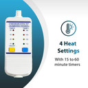 Medical Grade Heating Pad With Automatic Moist Heat By Thermotech, High Heat Heating Pad For Back Pain And Cramps - Medium Digital - 18" By 14"