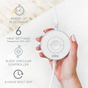 Pure Enrichment® Pureradiance Ultra-Wide Luxury Heating Pad For Cramps & Back Pain Relief, Patented Design, Soft Faux Fur & Micromink, 6 Heat Settings, Machine Washable, Large, 20X24 (Golden Sands)