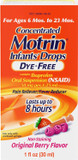 Infants' Motrin Oral Suspension Concentrated Liquid Medicine Drops With Ibuprofen, Nsaid Fever Reducer & Pain Reliever For Babies, Dye Free, Alcohol-Free, Berry Flavored, 1 Fl. Oz
