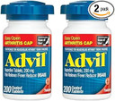 Advil Pain Reliever And Fever Reducer, Pain Relief Medicine With Ibuprofen 200Mg For Joint Pain, Muscle Ache And Minor Arthritis Pain Relief - 200 Coated Tablets With Easy Open Arthritis Cap