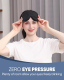 Mzoo Luxury Sleep Mask For Back, Side Sleeper, Complete Light Blocking Sleeping Eye Mask Night Blindfold, 3D Zero Pressure & Spacious For Lash Extensions, Breathable Soft Eye Cover Flight Nap Travel Mzoo Luxury Sleep Mask For Back, Side Sleeper, Complete Light Blocking Sleeping Eye Mask Night Blindfold, 3D Zero Pressure & Spacious For Lash Extensions, Breathable Soft Eye Cover Flight Nap Travel