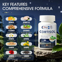 Cortisol Supplements For Women And Men,Cortisol Manager With Magnesium, Ashwagandha,Rhodiola, L-Theanine,Balanced Cortisol Levels For Mood,Focus,Zzz Support