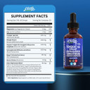 Tongkat Ali Liquid Drops Shilajit, Ashwagandha, Turkesterone, Fadogia Agrestis, Magnesium, Irish Sea Moss, And Zinc Herbal Supplement By Clean Nutra