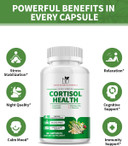 Cortisol Supplements For Women - 10 In 1 Cortisol Manager With Magnesium, Ashwagandha, L-Theanine, Cortisol Balance For Stress, Mood, Sleep, Cortisol Detox For Women - 120 Vegan Capsules