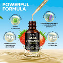 Gaba L-Theanine Drops - Liquid Gaba L-Theanine Supplement With L-Theanine, Ashwagandha, Magnesium Glycinate, Vitamin C, B6 - Support Sleep, Relaxation, Calm Mood & Focus - Strawberry Flavor, 2 Fl Oz