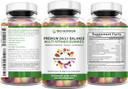 Trio Nutrition Daily Multivitamin Gummies For Men & Women - Natural Fruit Flavor With Essential Vitamins A, B, C, D, E & Zinc - Gluten-Free Immune Support & Energy Boost Supplement