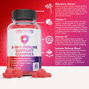 Atlantis Nutrition 8-In-1 Immune Support Gummies With Elderberry | Immune Supplement With Elderberry, Quercetin, Zinc, Vitamin C - Immunity Boosters For Adults & Kids - Delicious Flavor - 60 Count