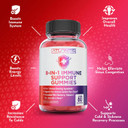 Atlantis Nutrition 8-In-1 Immune Support Gummies With Elderberry | Immune Supplement With Elderberry, Quercetin, Zinc, Vitamin C - Immunity Boosters For Adults & Kids - Delicious Flavor - 60 Count
