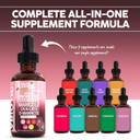 Vbiotic Vaginal Probiotic For Women Liquid Drops | Womens Probiotics | Cranberry Uva Ursi Horsetail D-Mannose Prebiotics Marigold & Black Cohosh Vaginal Health Supplement | Ph Balance | By Clean Nutra