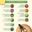 Berberine Hcl Supplement With Ceylon Cinnamon - Liposomal Berberine Phytosome Liquid Drops With Turmeric, Ceylon Cinnamon, Bitter Melon, Milk Thistle, Ampk Activator For Digestion Support