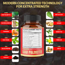 Agobi Saw Palmetto Supplement With Maca Root - High Extract Support For Hair Health, Restful Mood, Immune System & Energy Production - 150 Veggie Capsules