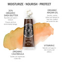 La Chatelaine 20% Shea Butter Hand Cream Travel Size, Men, Unisex, Organic Argan Oil, Moisturizing, Nourishing, Extra-Rich Hand Lotion, Made In France, Paraben Free, 1 Oz / 30Ml (Bourbon Vanilla)