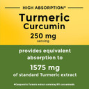 Nature Made High Absorption Turmeric Curcumin Capsules, Turmeric Supplement, Muscle And Joint Support Supplement, 30 Capsules, 30 Day Supply