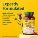 Megafood Turmeric Curcumin Extra Strength - Liver Support - Turmeric Curcumin With Black Pepper And Milk Thistle Extract - Vegan - Made Without 9 Food Allergens - 90 Tabs (45 Servings)