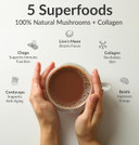 Bioptimizers Mushroom Coffee Alternative  Salted Caramel Drink  LionS Mane, Chaga, Reishi + Collagen Peptides For Focus, Energy & Gut Health  Adaptogenic Mushrooms & Mct Powder  15 Servings