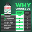 Extract 20:1 Gymnema Sylvestre Supplements - 1000Mg With Berberine Hcl, Ceylon Cinnamon, Elderberry & More - Support For Immune System, Circulatory Health & Body Management - 60 Capsules