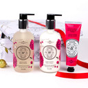 La Chatelaine Hand Care Gift Set | Hand Wash & Hand Lotion 8 Oz. In Frosted Glass Bottles, Hand Cream 2.3 Oz. | Made In France | Graduation Present | Teacher Gift (Sweet Almond)