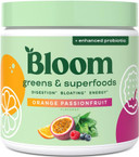 Bloom Nutrition Superfood Greens Powder, Digestive Enzymes With Probiotics And Prebiotics, Gut Health, Bloating Relief For Women, Chlorella, Green Juice Mix With Beet Root Powder, 30 Svg, Coconut