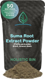 Holistic Bin Wild Harvested Root Ginseng Powder  Brazilian Suma Root Ginseng For Tea & Smoothies  Adaptogen Extract  Non Gmo  50 Grams