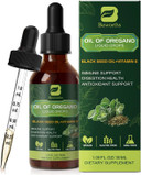 B Bewoths Oregano Oil Drops, Oil Of Oregano With Black Seed Oil, Vitamin E, 80% Carvacrol & Thymoquinone Oregano Liquid Herbal Blend For Immune, Antioxidant, Digestive Gut Cleanser Support - Vegan