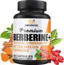 Berberine Hcl Supplement, Ceylon Cinnamon And Turmeric Capsules, Green Tea And Bitter Melon Capsules - 120 Capsules For 2 Month Supply