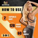 Berberine Hcl Supplement, Ceylon Cinnamon And Turmeric Capsules, Green Tea And Bitter Melon Capsules - 120 Capsules For 2 Month Supply