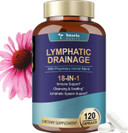 Lymphatic Drainage Supplements - Lymph Md With Echinacea, Dandelion, Burdock, Bromelain, Vitamin C, Zinc, Selenium, Proprietary Herbal Blend, Lymph System Support, 120 Counts