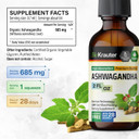 Bio Krauter Ashwagandha Drops - Ashwagandha Supplements For Calmness - Withania Somnifera Liquid Extract - Vegan Mood Support - 2 Fl.Oz
