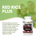 Red Rice Plus Supplement- 240 Vegetable Capsules - Proprietary Blend Of Turmeric, Black Pepper, Cayenne Pepper, Ginger Root, And Rosemary - Cholesterol Support