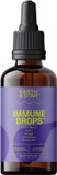 Earth & Star Everything Drops - Functional Mushroom Dual Liquid Extract - Health Boosting Nootropics For Immune Support, Glowing Skin, Focus, & Energy - 2 Oz