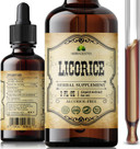 Licorice Root Extract  Organic Licorice Root Liquid Supplement  Pure Glycyrrhiza Glabra For Digestive, Respiratory, Adrenal & Immune Support  4 Fl Oz  Vegan, Non-Gmo, Gluten-Free
