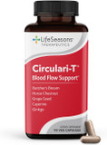 Lifeseasons Circulari-T - Blood Circulation Supplement - Supports Artery, Capillary & Vein Health - ButcherS Broom, Ginkgo, Cayenne, Grape Seed & Horse Chestnut - 90 Capsules