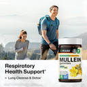 Bio Krauter Mullein Gummies For Lungs 2000 Mg - 60 Chews - Lung Detox Supplement - Mullein Leaf Gummies - Vegan, Gelatine-Free