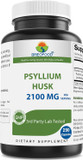 Brieofood Psyllium Husk Fiber Supplement With Lactobaciilus Acidophillus (La-14) - 2100Mg Per Serving - 250 Capsules - Helps Support Digestion, Intestinal Health & Regularity