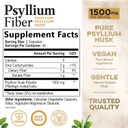 Psyllium Husk Fiber Caps 1500Mg Supplement - Psyllium Husk Capsules Daily Support Digestive Health & Regularity, Nature'S Plant Based Husks Natural Soluble Fiber Pills, Vegan, Non-Gmo - 180 Capsules