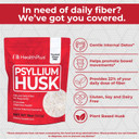 Health Plus, Psyllium Husk, 12 Oz, 48 Servings - Natural Detox, Daily Dietary Fiber Supplement, Constipation Relief, Gentle Gut Cleanse, Keto Baking Health Plus, Psyllium Husk, 12 Oz, 48 Servings - Natural Detox, Daily Dietary Fiber Supplement, Constipation Relief, Gentle Gut Cleanse, Keto Baking
