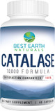 Best Earth Naturals Catalase Supplement 10,000 With Saw Palmetto, Biotin, Fo-Ti, Paba - Hair Supplements For Strong Hair - 60 Capsules