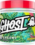 Ghost Greens Powder, Lime - 30 Servings - 19 Superfood Greens & Reds Powder, Fruits, Vegetables, Spirulina, & Chlorella, Prebiotics, 10 Billion Cfu Probiotic & Digestive Enzymes - Gluten-Free