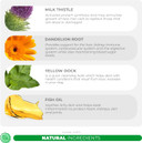 Milk Thistle For Dogs - 120 Chewable Tablets - Silymarin - Liver And Kidney Support With Epa & Dha - Detox - Liver Supplement For Dogs With Choline And L-Arginine