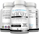 Approved Science Pure Himalayan Shilajit - 50% Fulvic Acid - 30:1 Extract (Equivalent To 30,000Mg) - 180 Vegan Capsules - High-Potency Supplement