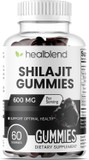 Healblend Organic Himalayan Shilajit Gummies 600Mg - Optimal Health, Energy & Immunity Support For Men & Women, Natural Fruit Flavor - 60 Gummy (1)