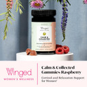 Winged Wellness Calm & Collected, Stress Relief Gummies - Stress Support Supplement With Ksm-66 Ashwagandha, L-Theanine, Gaba & Passionflower - Vegan & Gluten-Free Gummy - Raspberry, 42 Count Winged Wellness Calm & Collected, Stress Relief Gummies - Stress Support Supplement With Ksm-66 Ashwagandha, L-Theanine, Gaba & Passionflower - Vegan & Gluten-Free Gummy - Raspberry, 42 Count