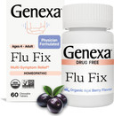 Genexa Flu Fix | Multi-Symptom Flu Remedy For Kids & Adults | Relieves Aches, Fever, Congestion | Acai Berry Flavor | Organic & Non-Gmo | Homeopathic Remedy Made Clean | 60 Chewable Tablets, Ages 4+?